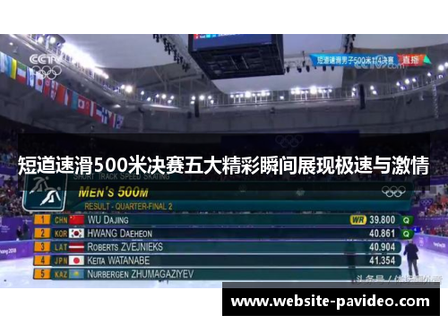 短道速滑500米决赛五大精彩瞬间展现极速与激情